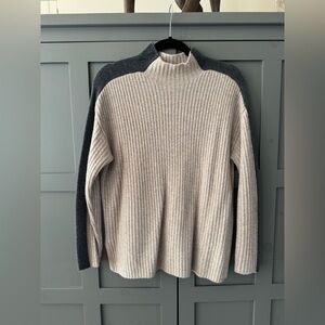 Garnet Hill recycled cashmere retro sweater